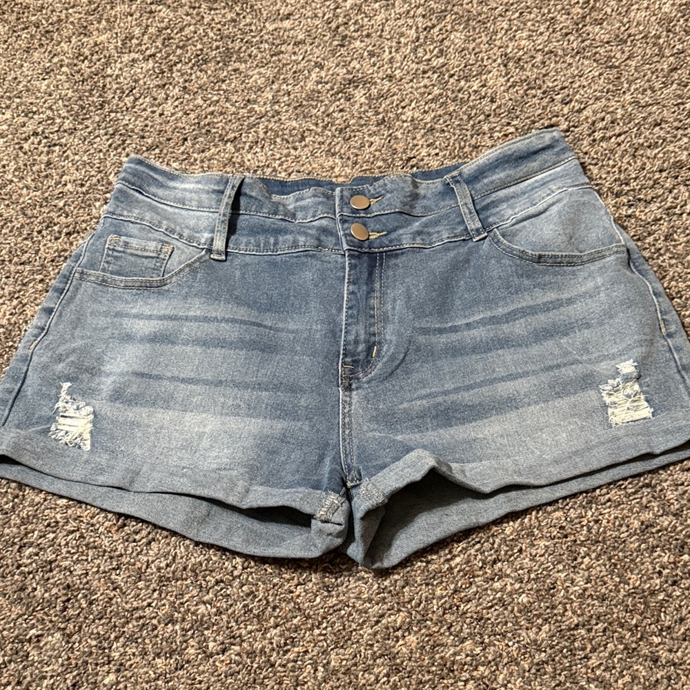 SHEIN Denim Blue Jean Shorts